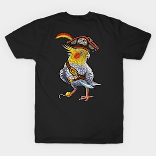 Parrot cockatiel bird pirate cockatiel lover T-Shirt